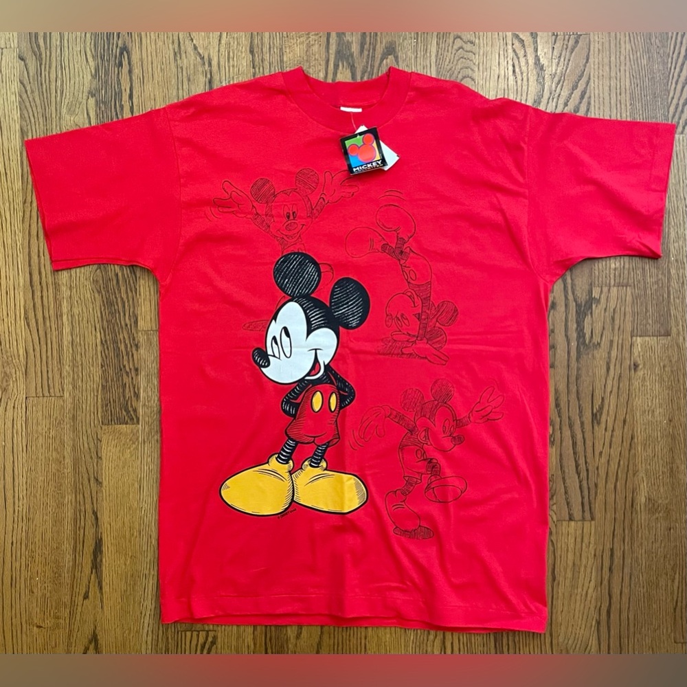 Vintage Mickey Mouse Unlimited Jerry Leigh Oversized Tee Shirt Dress Sleep XL